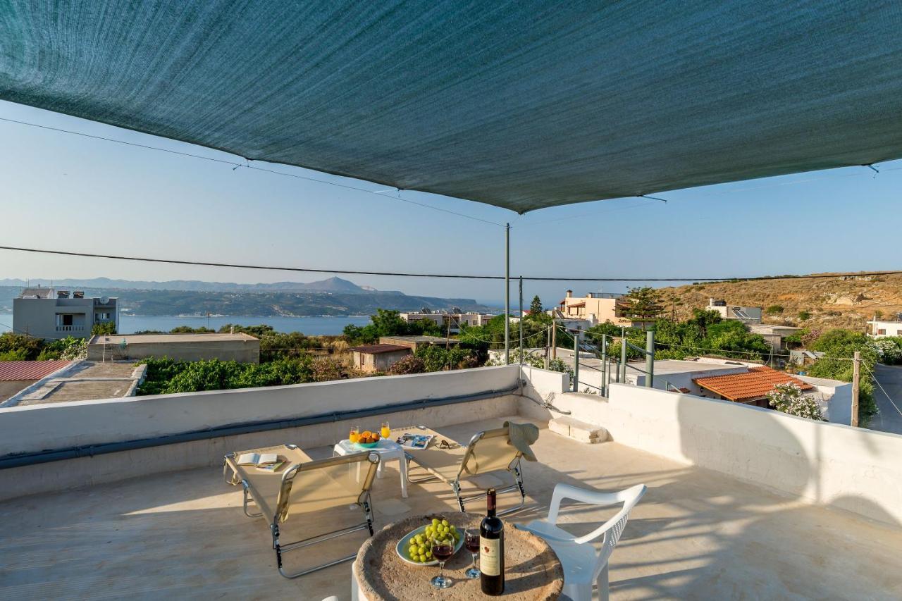 Bella-Maria At Aptera With Mountain And Sea View !! Khania Eksteriør bilde