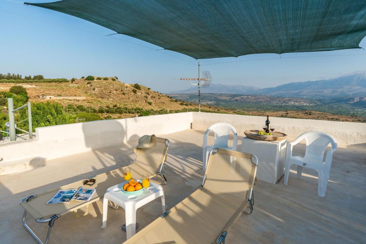 Bella-Maria At Aptera With Mountain And Sea View !! Khania Eksteriør bilde